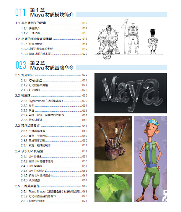 梦工厂之Maya材质手册目录一